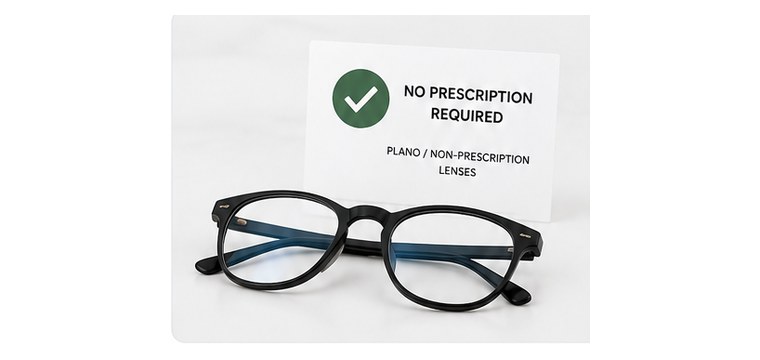 Non-prescription lenses - no prescription required